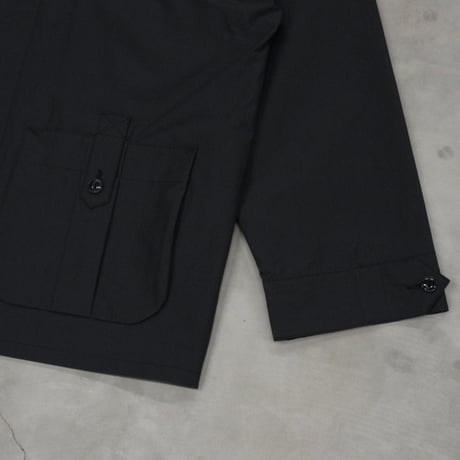 tone / COTTON NYLON GARDEN JACKET / BLACK