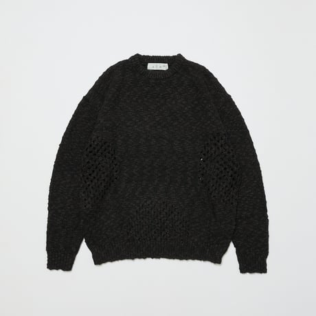 BAL / VENTILATION CREWNECK SWEATER / BLACK