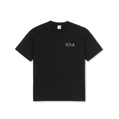POLAR SKATE CO. / STROKE LOGO TEE / BLACK