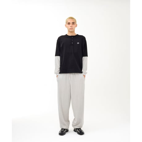 SOL soonerorlater / FAKE LAYERED TEE / BLACK