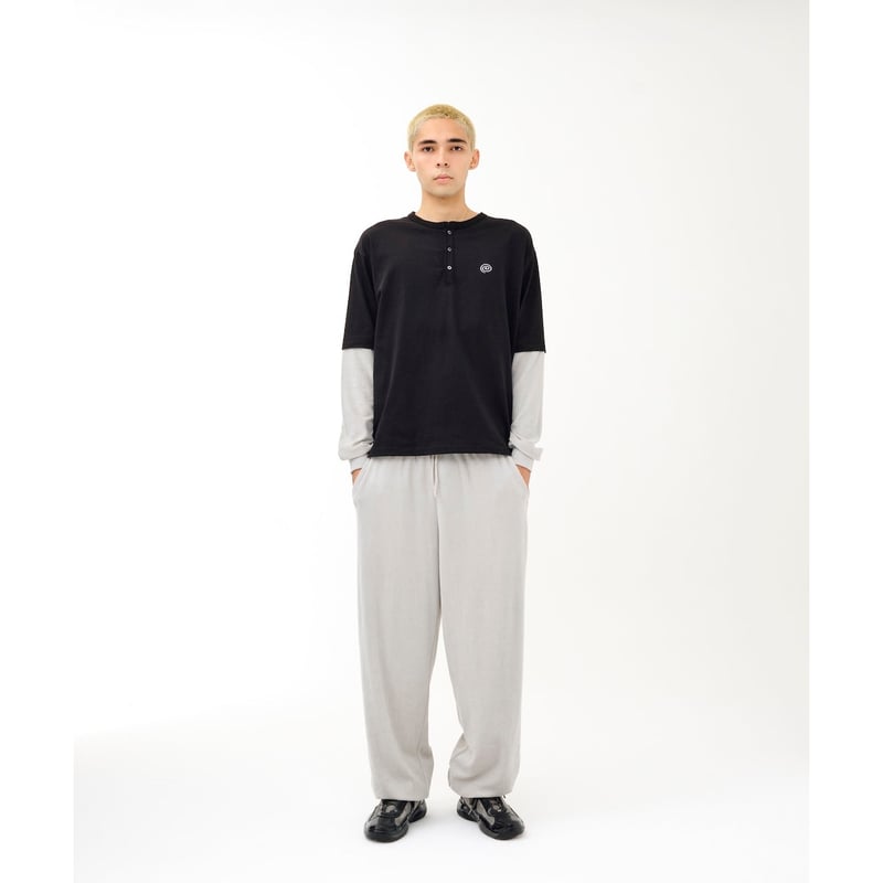 SOL soonerorlater / FAKE LAYERED TEE / BLACK |