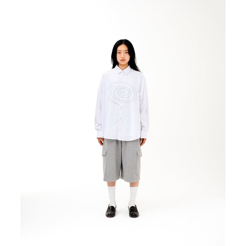 SOL soonerorlater / OUTLINE L/S SHIRT / WHITE |