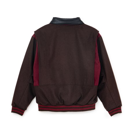 SOL soonerorlater / VARSITY JACKET / BROWN
