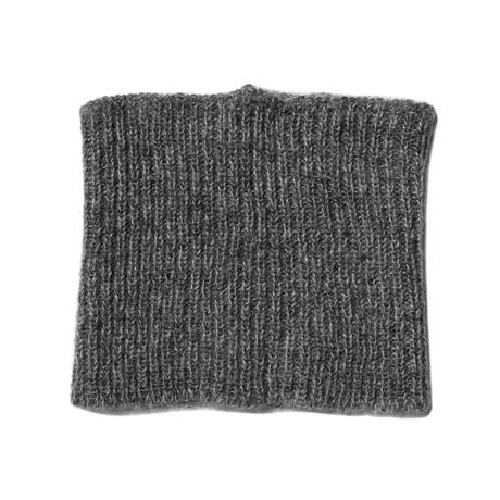 tone / KID MOHAIR 5 MIX NECK WARMER / CHACOAL