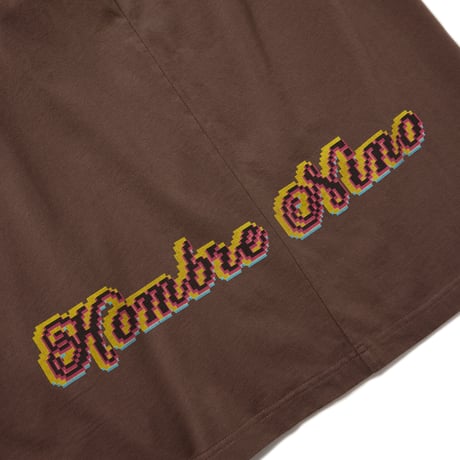 HOMBRE NINO / S/S PRINT TEE (RETRO) / BROWN