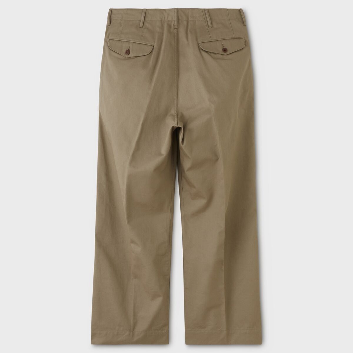 PHIGVEL MAKERS & Co. / OFFICER TROUSERS (WIDE) / KHAKI