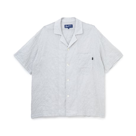 BoTT / WINDOWPANE S/S SHIRT / WHITE