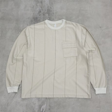 NOROLL / UNEVENNESS L/S TEE / LT.BEIGE