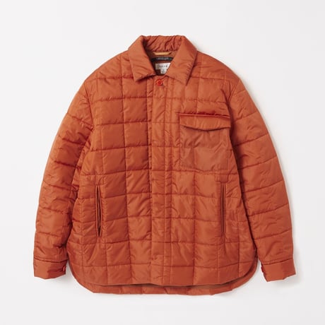 tone / QUILTED SHIRT JACKET / ORANGE