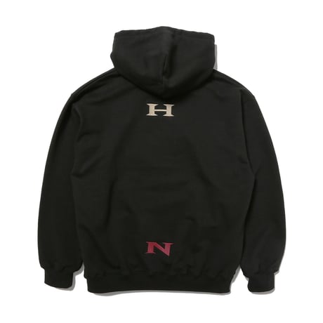 HOMBRE NINO / HOODED PULL OVER (ROSE) / BLACK