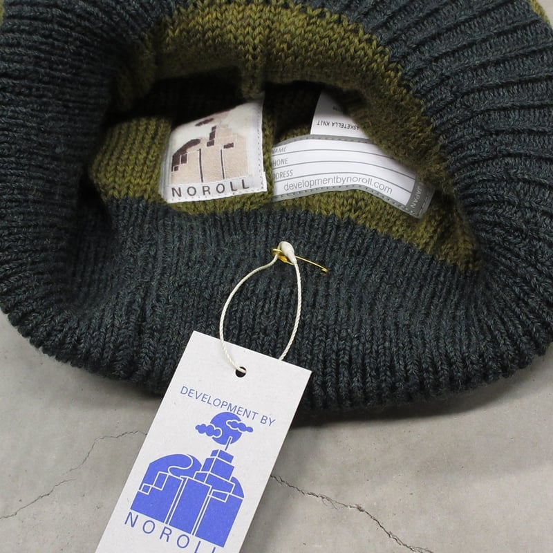 帽子 DEVELOPMENT BY NOROLL ACRYLIC KNIT DEVELOPMENT BY NOROLL ACRYLIC KNIT NOROLL / ACRYLIC KNIT -BLUE