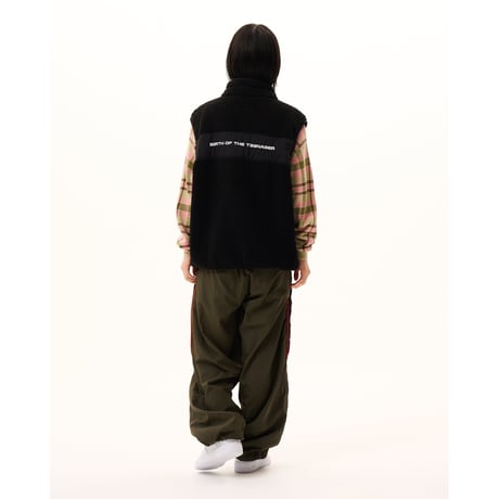 BoTT / FLEECE ZIP UP VEST / BLACK