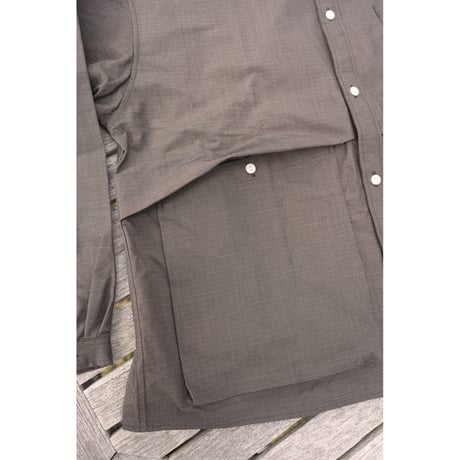 NOROLL / HWR SHIRT / DARKEST BROWN