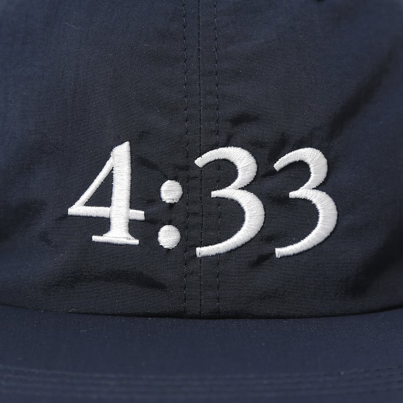 GARBAGE Soft Brim キャップ　4:33 ブラック GARBAGE SOFT BRIM 6 PANEL CAP -4:33-