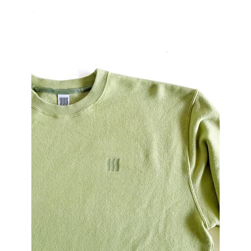 COMFORTABLE REASON / BOUCLE LOGO SWEAT / LIME |