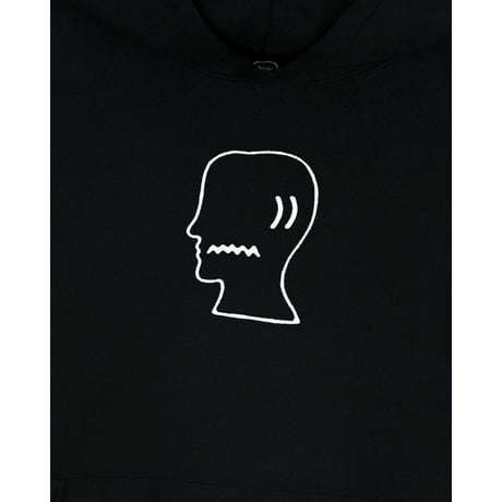 BRAIN DEAD / BRAIN DEAD LOGO HEAD HOODIE / BLACK