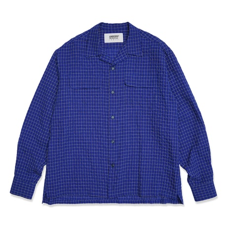 HOMBRE NINO / PLAID OPEN COLOR SHIRT / BLUE
