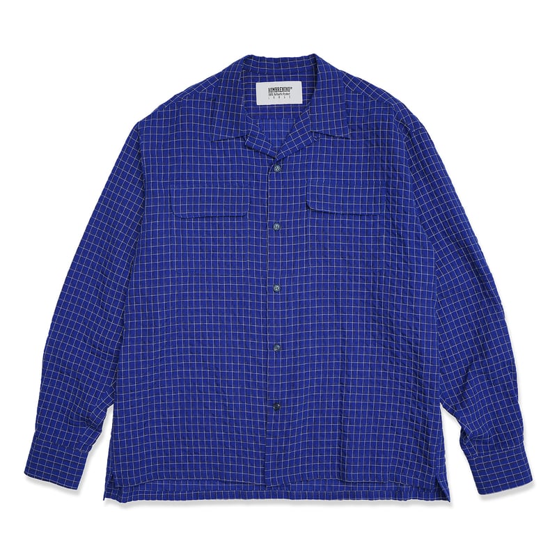 HOMBRE NINO / PLAID OPEN COLOR SHIRT / BLUE | S