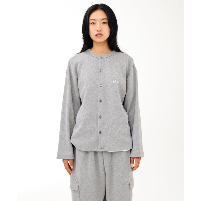 SOL soonerorlater / WAFFLE CREWNECK CARDIGAN /