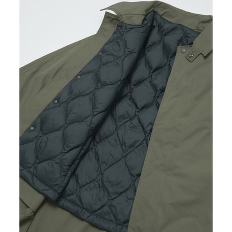 BAL / x TAION BALMACAAN COAT WITH DETACHABLE DOWN VEST / WOLF GRAY
