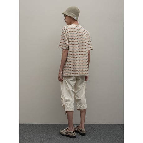BAL / JACQUARD CREW NECK TEE / ECRU