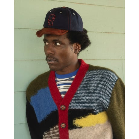 BRAIN DEAD / FLANNEL WIRE BRIM HAT / NAVY