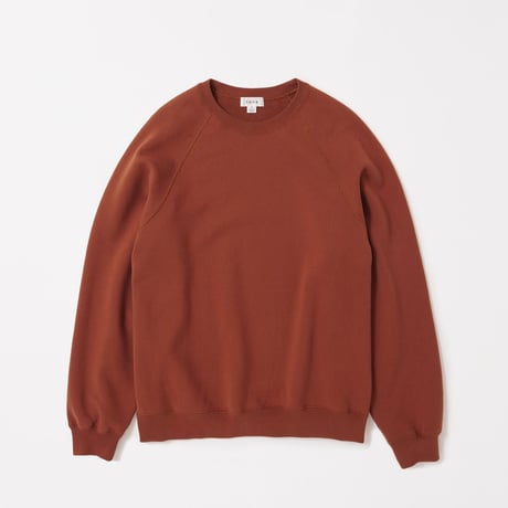 tone / RAGLAN CREW NECK SWEAT / DEEP ORANGE