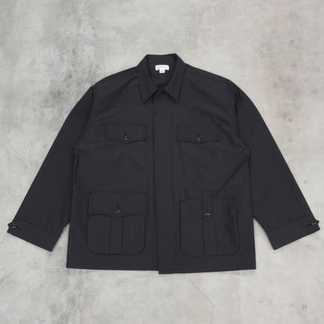 tone / COTTON NYLON GARDEN JACKET / BLACK