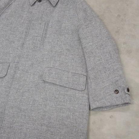 tone / WIDE BAL COLLAR COAT / HERRINGBONE