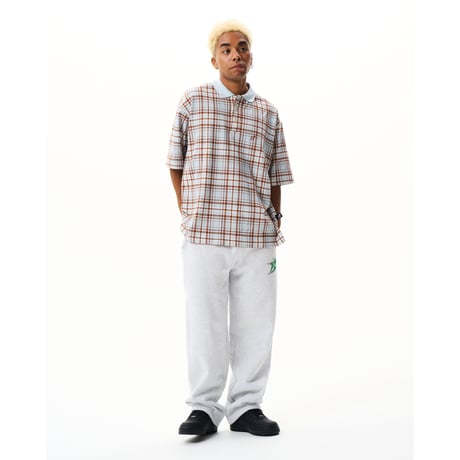 BoTT / PLAID S/S POLO SHIRT / BLUE