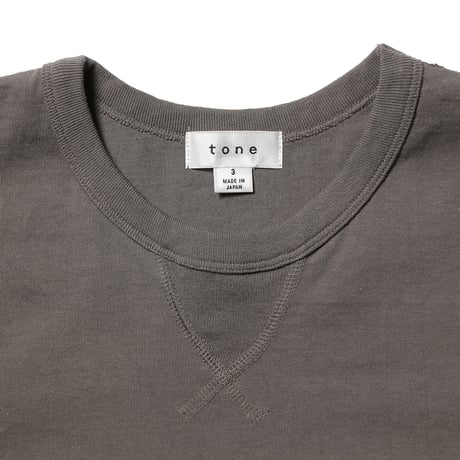 tone / 3 STETCH T SHIRT / GRAY