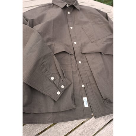 NOROLL / HWR SHIRT / DARKEST BROWN