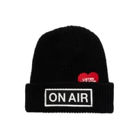 ON-AIR / ON AIR BASIC LOGO CUFF BEANIE / BLACK