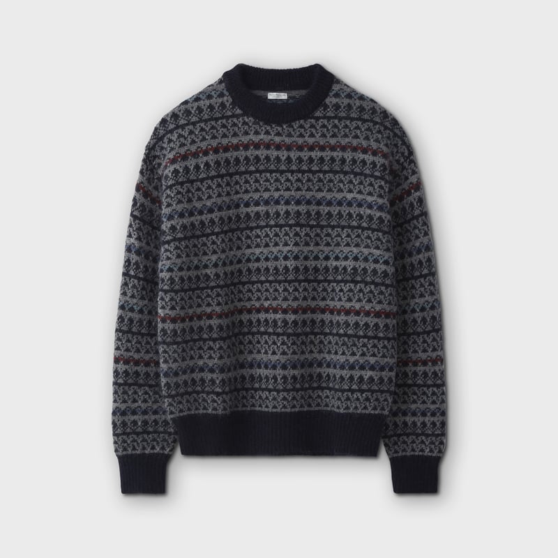 PHIGVEL MAKERS & Co. / FAIR ISLE SWEATER / CHAR