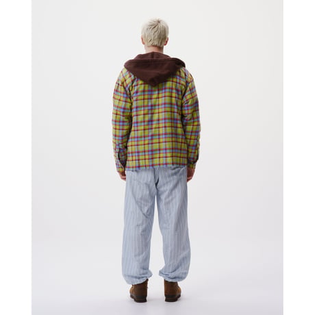 BoTT / HOODED FLANNEL SHIRT / GREEN