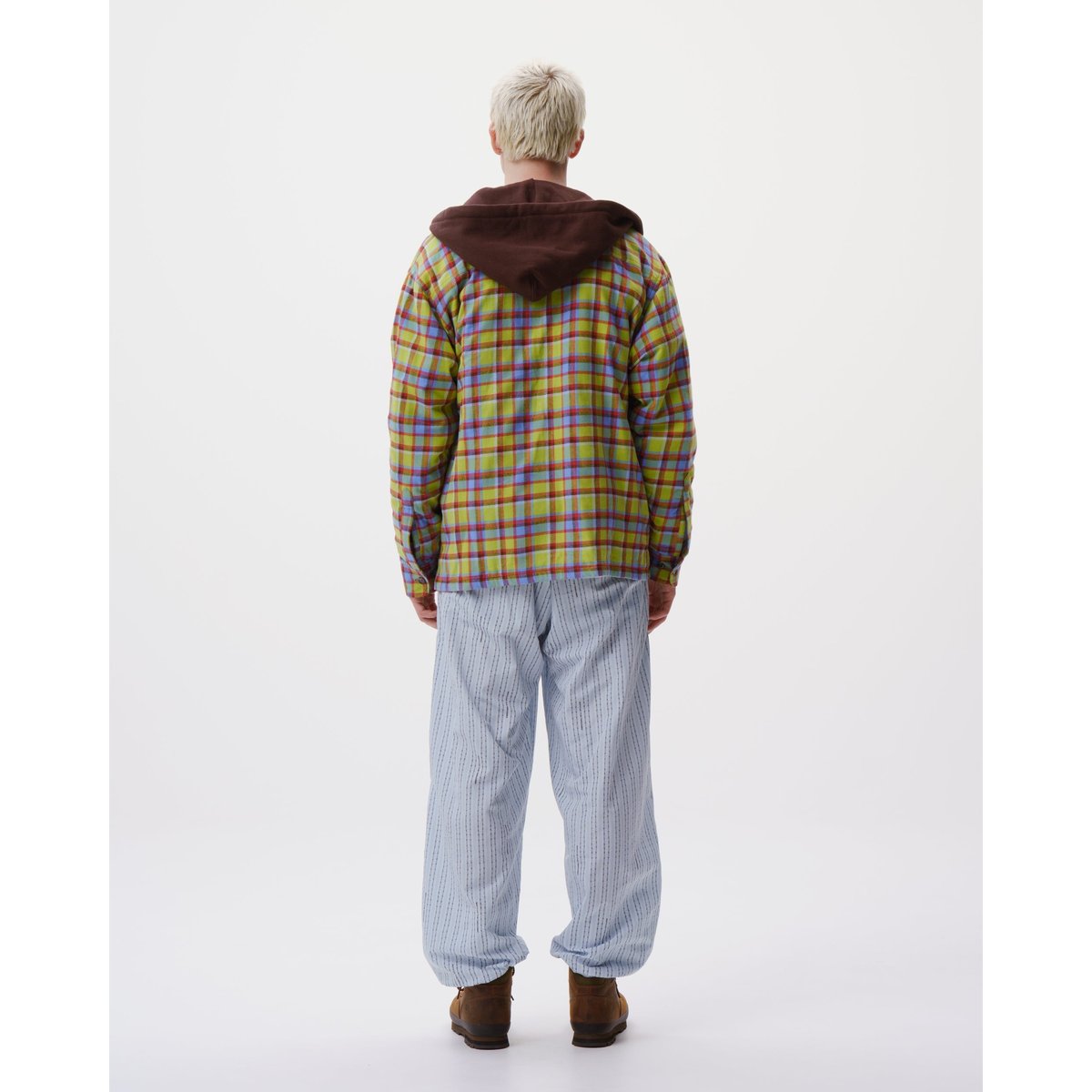 BoTT / HOODED FLANNEL SHIRT / GREEN | Sophomore