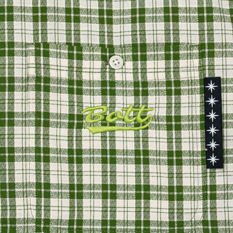 BoTT / PLAID S/S SHIRT / GREEN