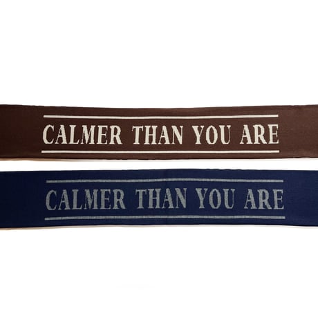 COMFORTABLE REASON / OP SCARVES / BROWN x OFF