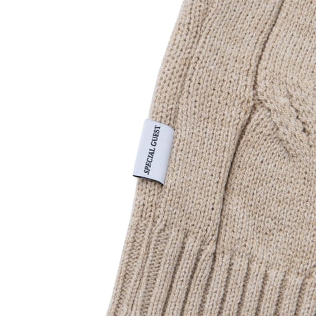 SPECIAL GUEST K.K. / SG CABLE KNIT VEST / BEIGE