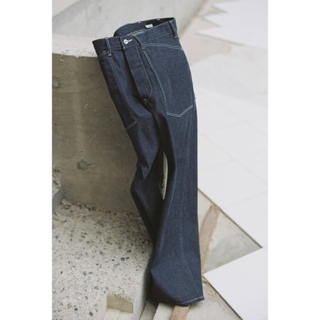 PHIGVEL MAKERS & Co. / MIL DENIM FATIGUE TROUSERS / INDIGO