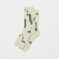 BAL / JACQUARD TABI SOCKS / WHITE