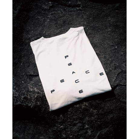 GARBAGE / POCKET TEE (BIG PEACE) / ASH GREY (BLACK PRINT)
