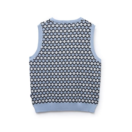 BoTT / LINK KNIT VEST / BLUE