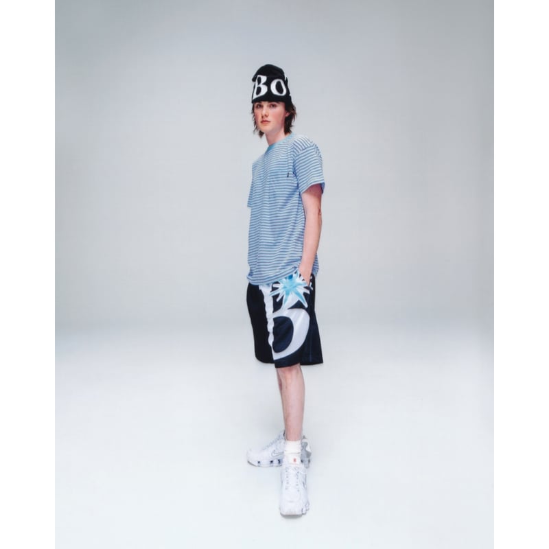 BoTT / JACQUARD BORDER POCKET TEE / BLUE | Soph BoTT / JACQUARD BORDER POCKET TEE / BLUE | Soph