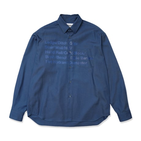 HOMBRE NINO / SKATE ESSENTIALS SHIRT / NAVY