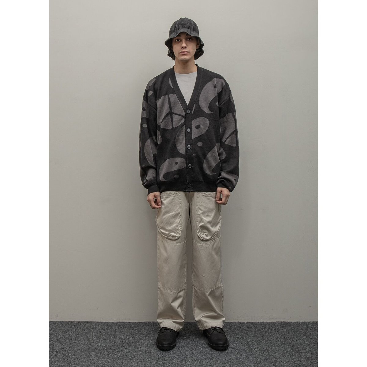 カーディガン BAL JACQUARD RAMIE CARDIGAN BAL / JACQUARD RAMIE CARDIGAN / BLACK | Sophomore