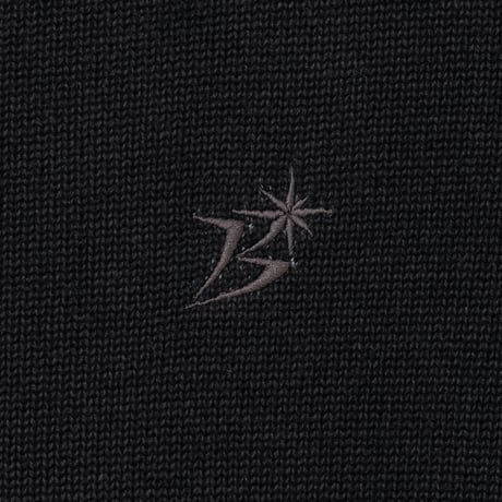 BoTT / ZIP-UP DRIVER'S KNIT / BLACK