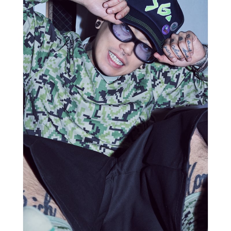 SPECIAL GUEST K.K. / SG SEX POSITION CAMO L/S T