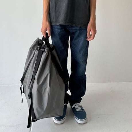 ZEPTEPI & Co. / DRIL BAG / LARGE / RAINDROPS / GRAY