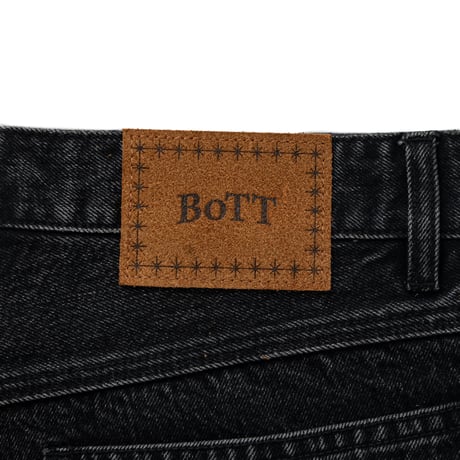 BoTT / SPARKLE DENIM PAINTER SHORT / WASHED BLACK